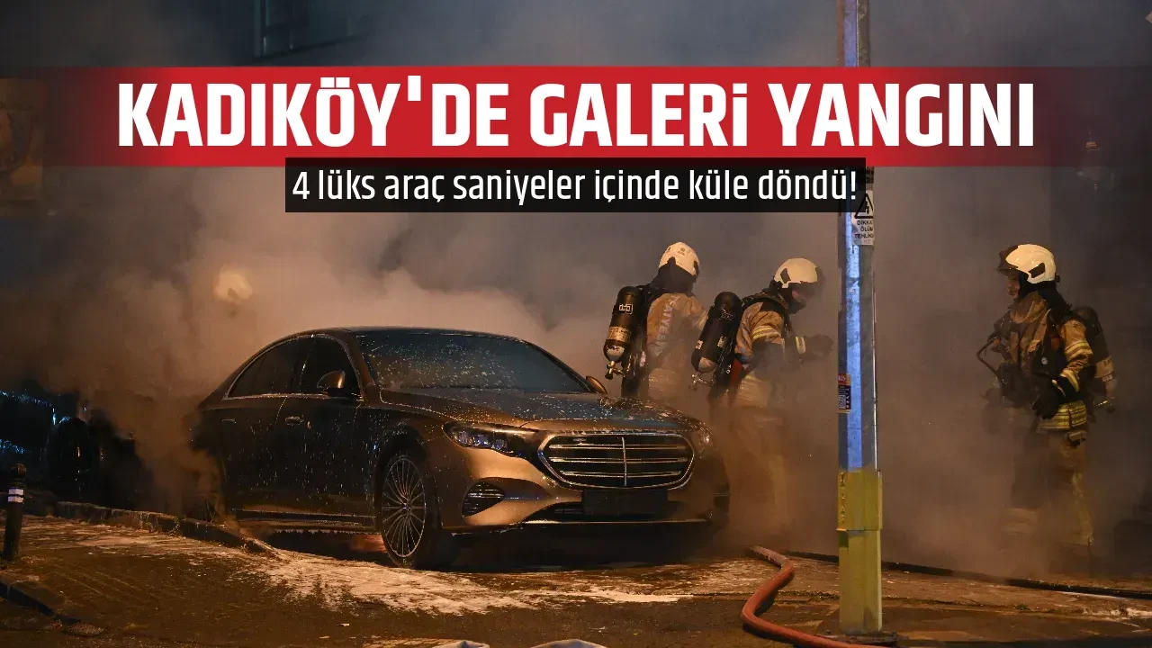 KADIKÖY'DE GALERİ YANGINI