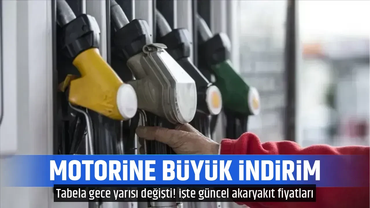 MOTORİNE BÜYÜK İNDİRİM