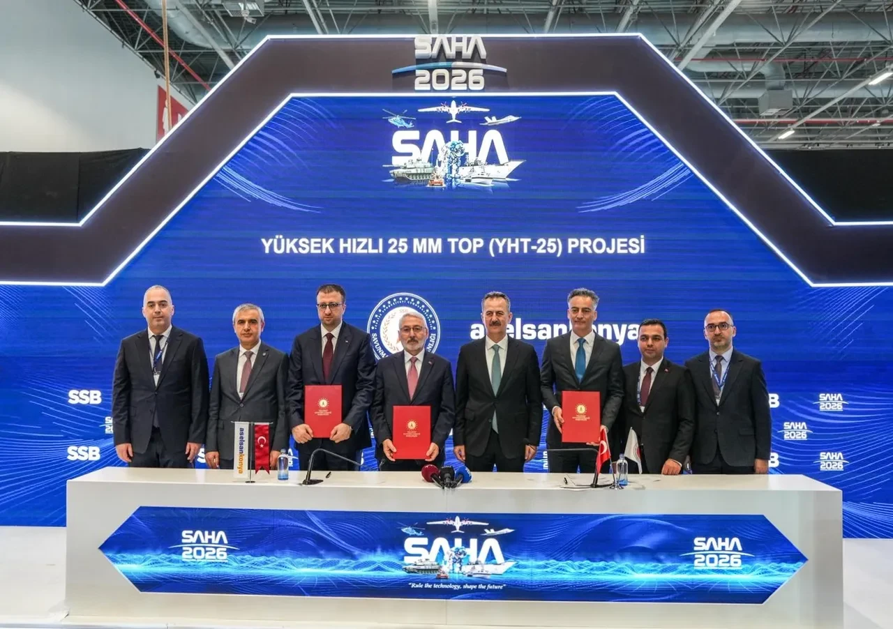 SAHA 2026'da Yüksek Hızlı 25 mm top için SSB ile ASELSAN Konya arasında sözleşme imzalandı