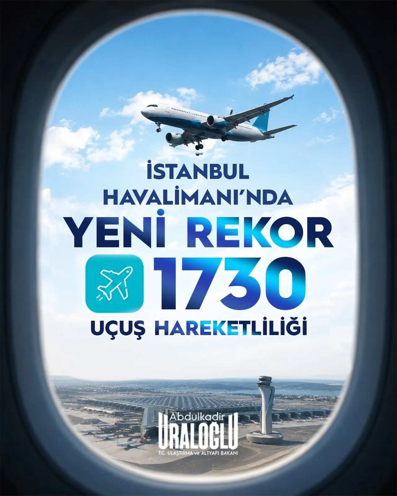 İstanbul Havalimanı'nda sevindiren gelişme! Bakan Uraloğlu yeni rekoru duyurdu