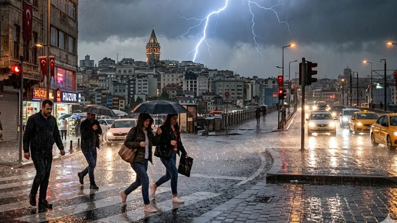 Meteoroloji tarih verip uyardı! İstanbul dahil birçok kente kuvvetli sağanak geliyor 