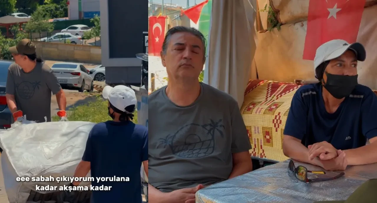 Çelik sokak sokak gezip çöpten kağıt topladı! O anları bu sözlerle paylaştı