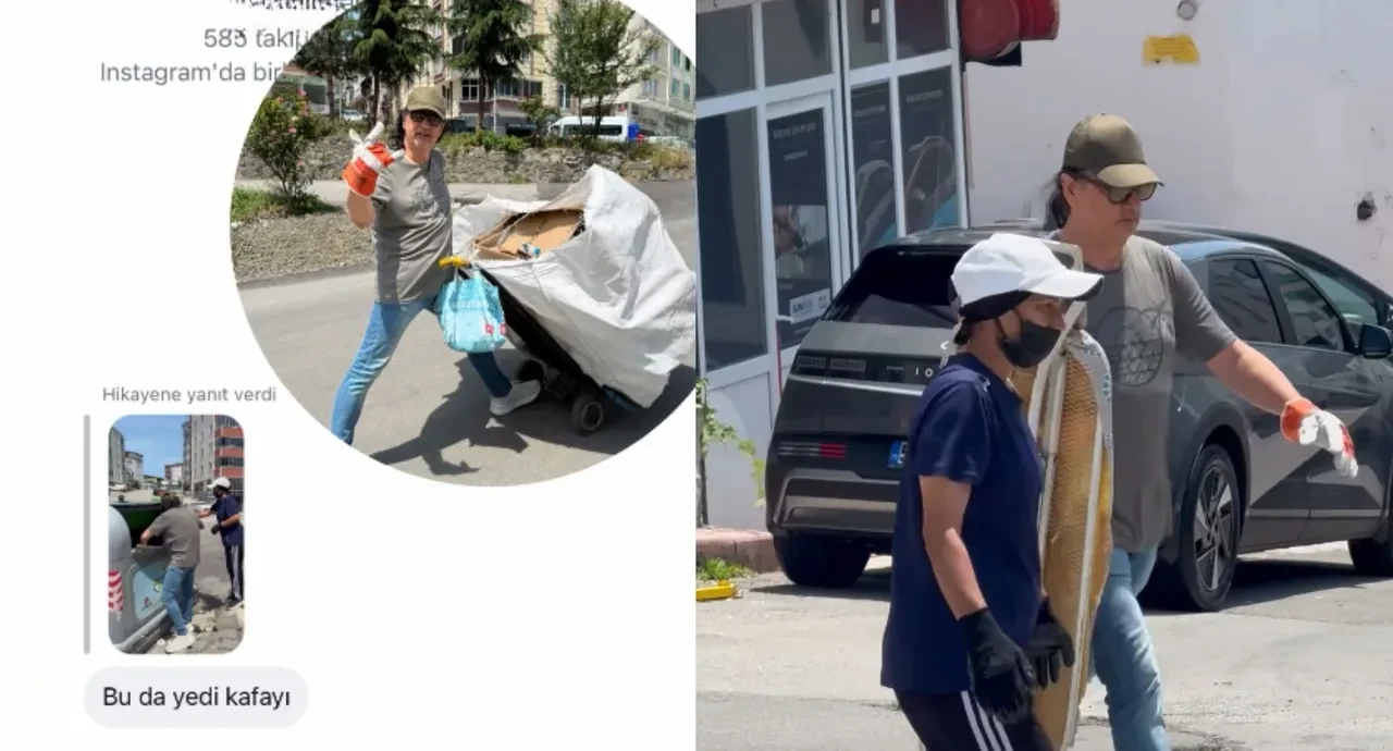 Çelik sokak sokak gezip çöpten kağıt topladı! O anları bu sözlerle paylaştı