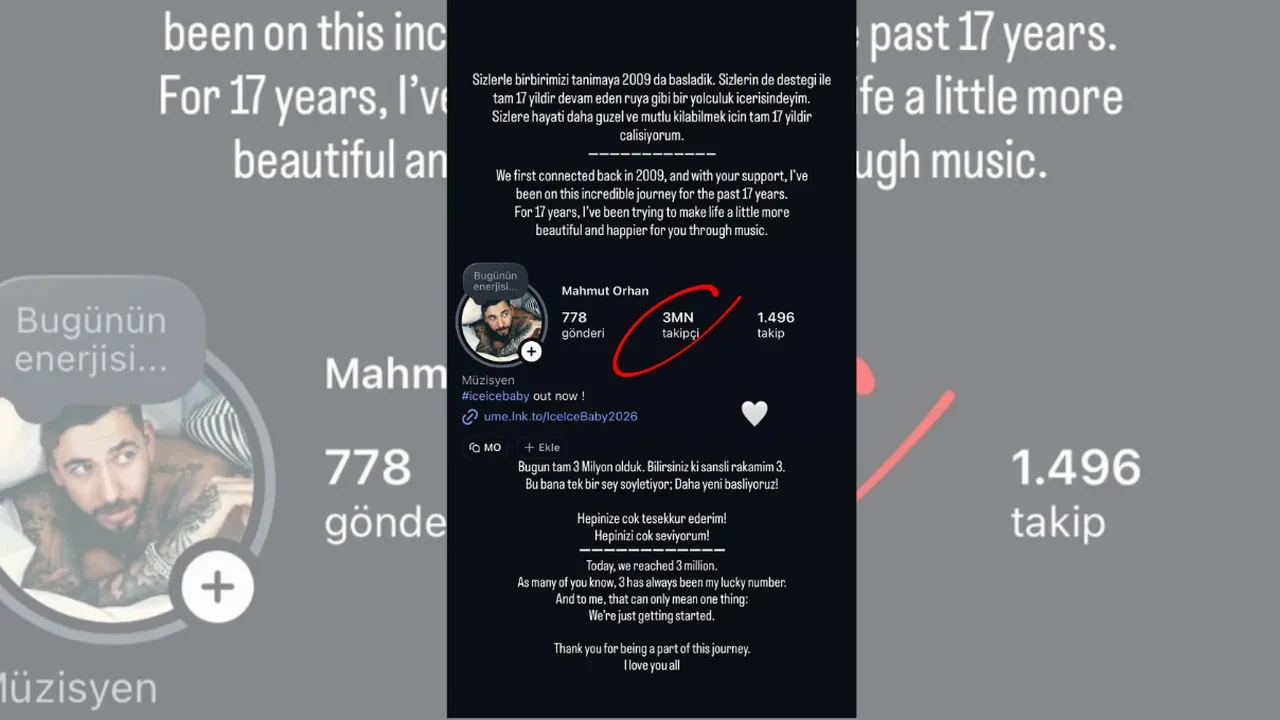 DJ Mahmut Orhan sosyal medyada kısa sürede rekor kırdı! Takipçi sayısını paylaştı