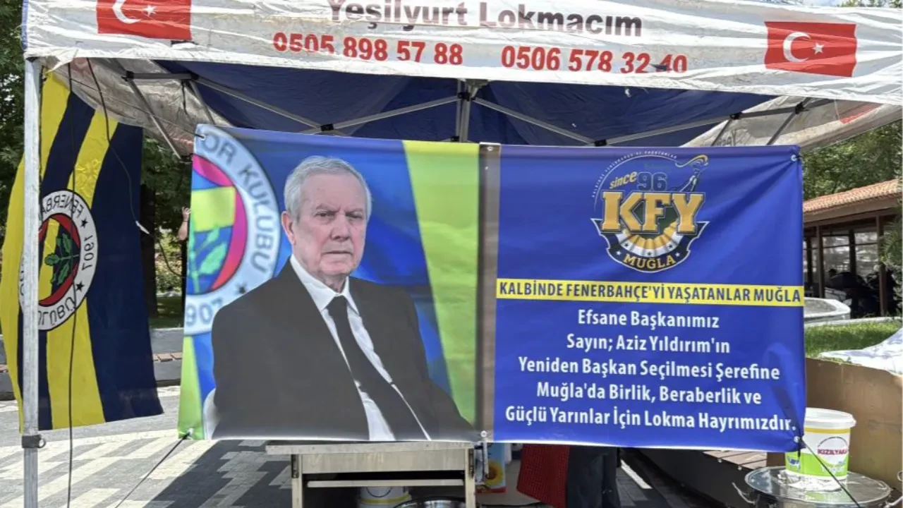 Muğla'da Aziz Yıldırım için lokma döküldü