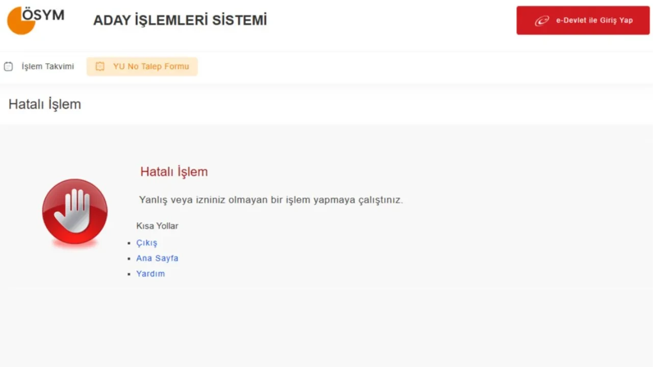 ÖSYM çöktü mü, son dakika neden açılmıyor? (10 Haziran 2026) ÖSYM AİS YKS giriş belgesi neden açıklanmadı, açılmıyor?