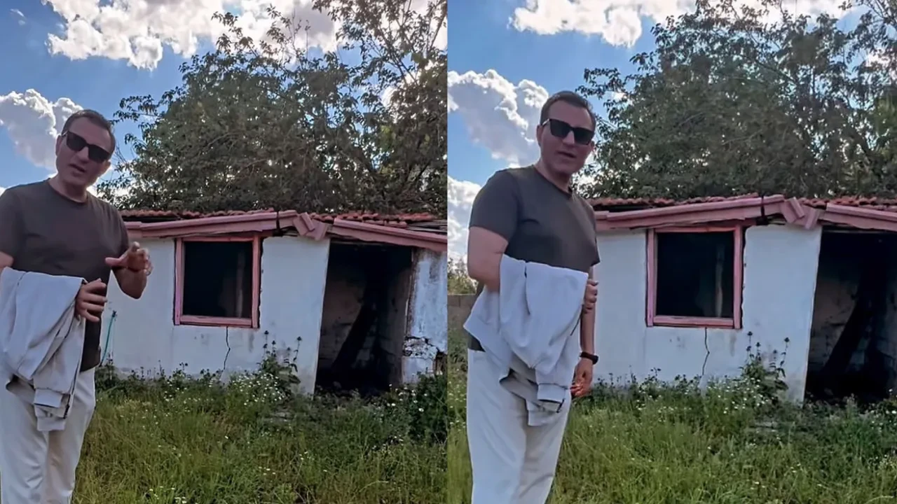 Rafet El Roman doğduğu evi gösterdi! Yeniden yapmak için kolları sıvadı