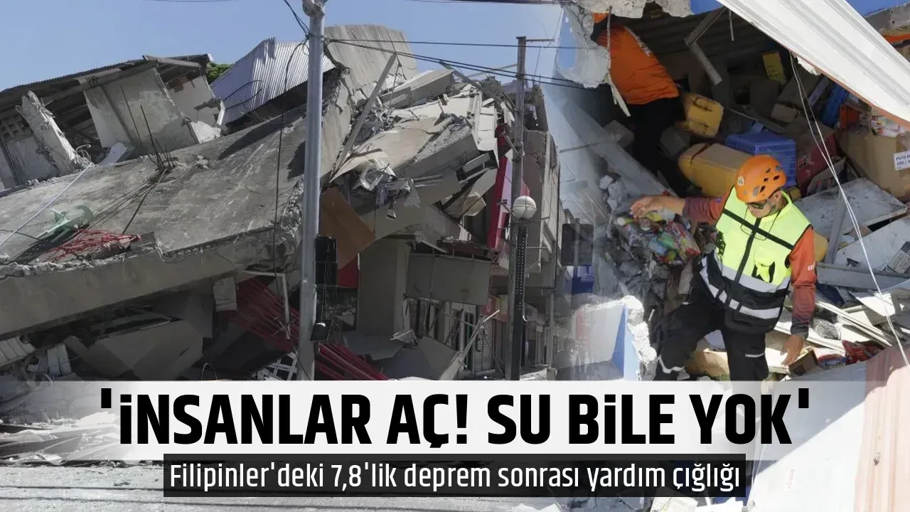 'İNSANLAR AÇ! SU BİLE YOK'