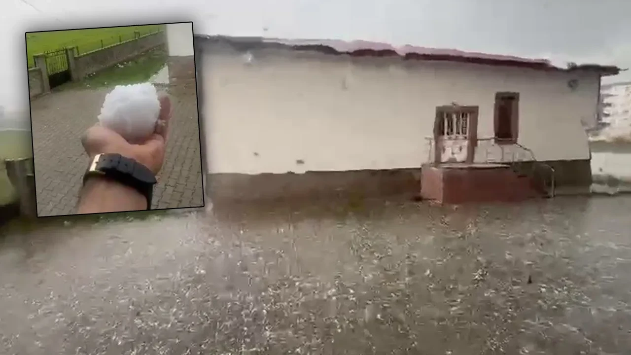 Haziran ayında şaşırtan manzara! Kısa sürede beyaza büründü