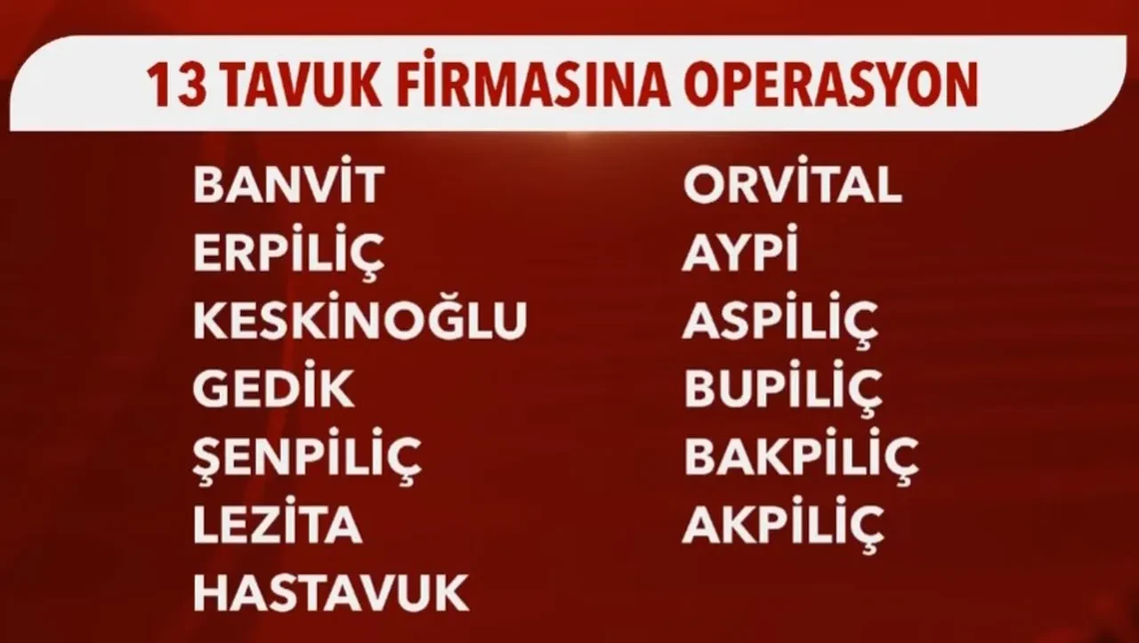 Bakan Gürlek duyurdu! Tavuk firmalarına 8 ilde eş zamanlı operasyon: Şirketlere kayyum atandı