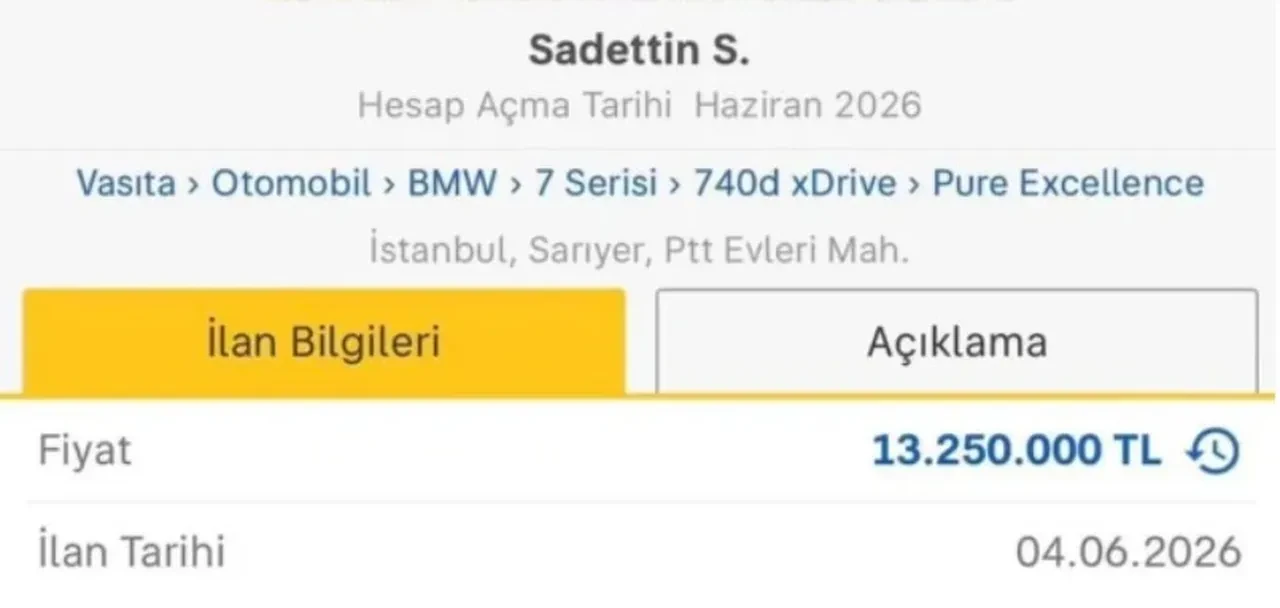 Sadettin Saran kazaya karıştığı lüks otomobilini satışa çıkardı! Tramer kaydı resmen araba fiyatı