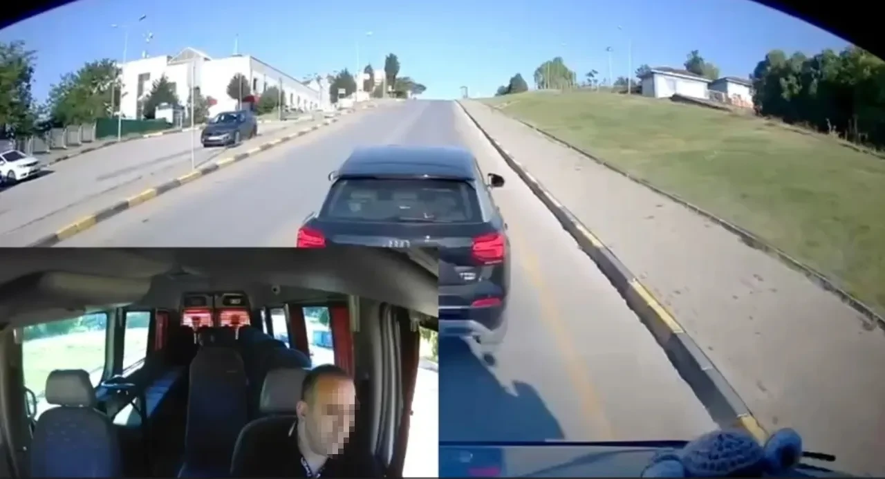 Savcı ile minibüs şoförünün trafikteki tartışması kamerada! Soruşturma başlatıldı
