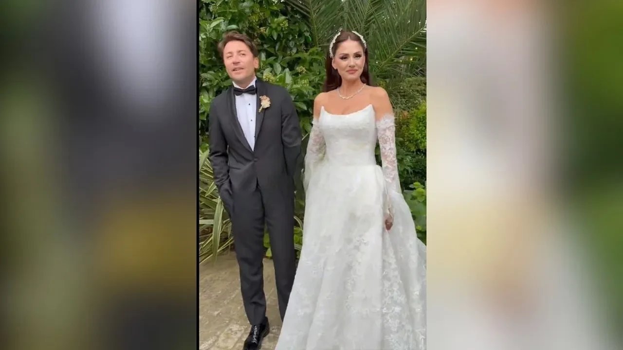 Tolga Güleç ile Öykü Cengiz dünya evine girdi! Ünlü isimler düğünde buluştu