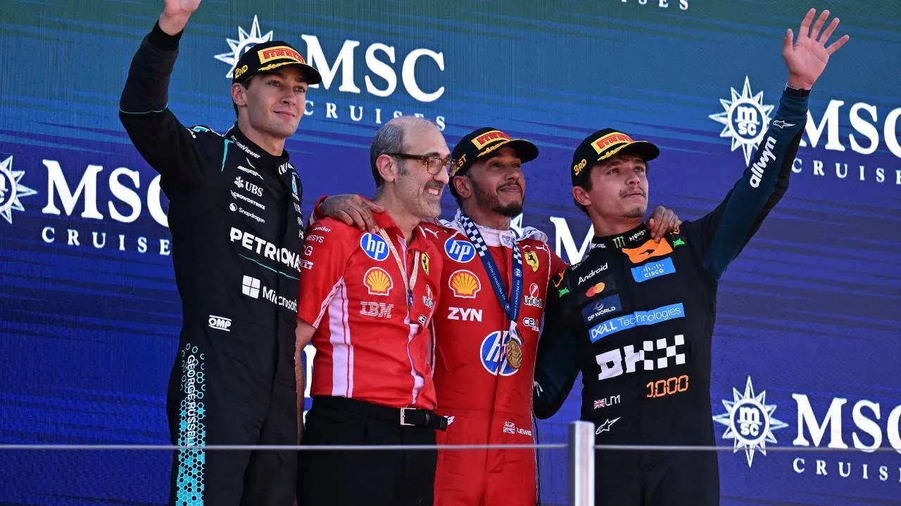Lewis Hamilton'dan Ferrari'de ilk galibiyet! İngiliz pilot, Barcelona GP'de zafere uzandı
