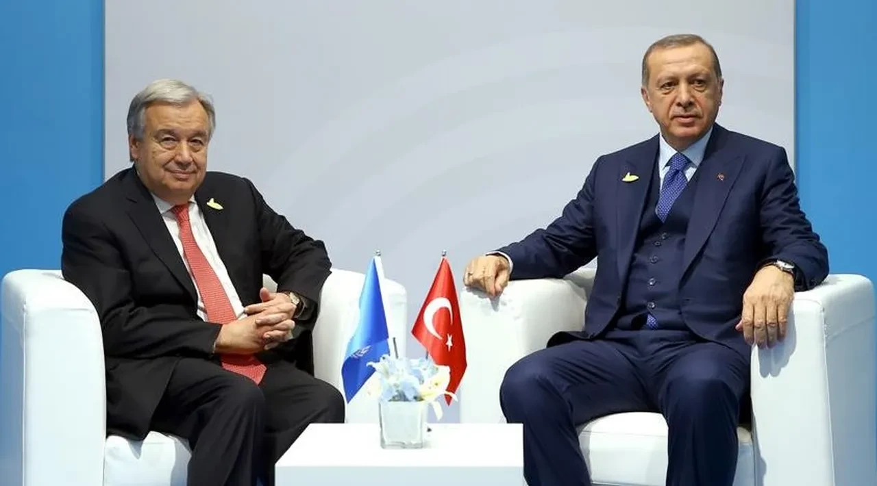 Cumhurbaşkanı Erdoğan Guterres ile görüştü: Gündem: Gazze, İran, Suriye ve Kıbrıs