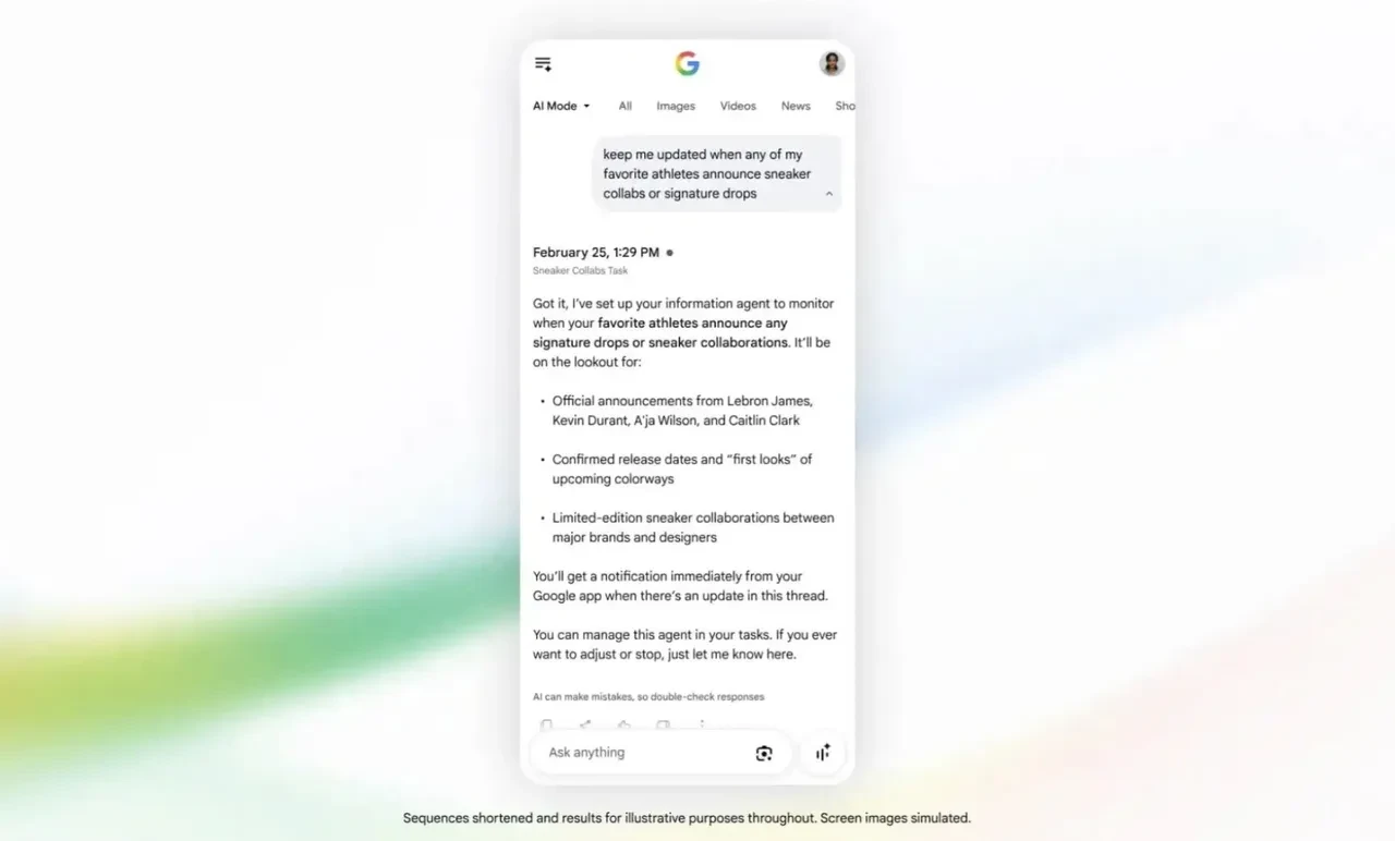 Google Arama’da yeni dönem: Yapay zekâ artık interneti sizin yerinize takip edecek