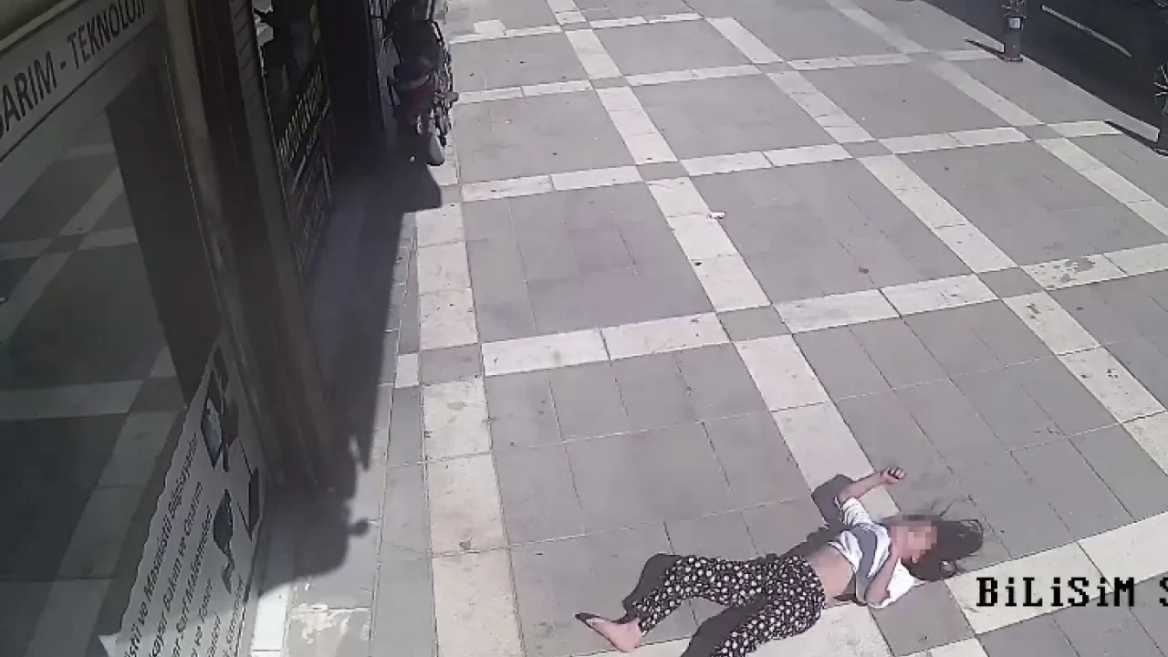 Şırnak'ta balkondan düşen 13 yaşındaki kızın dehşet anları kamerada!