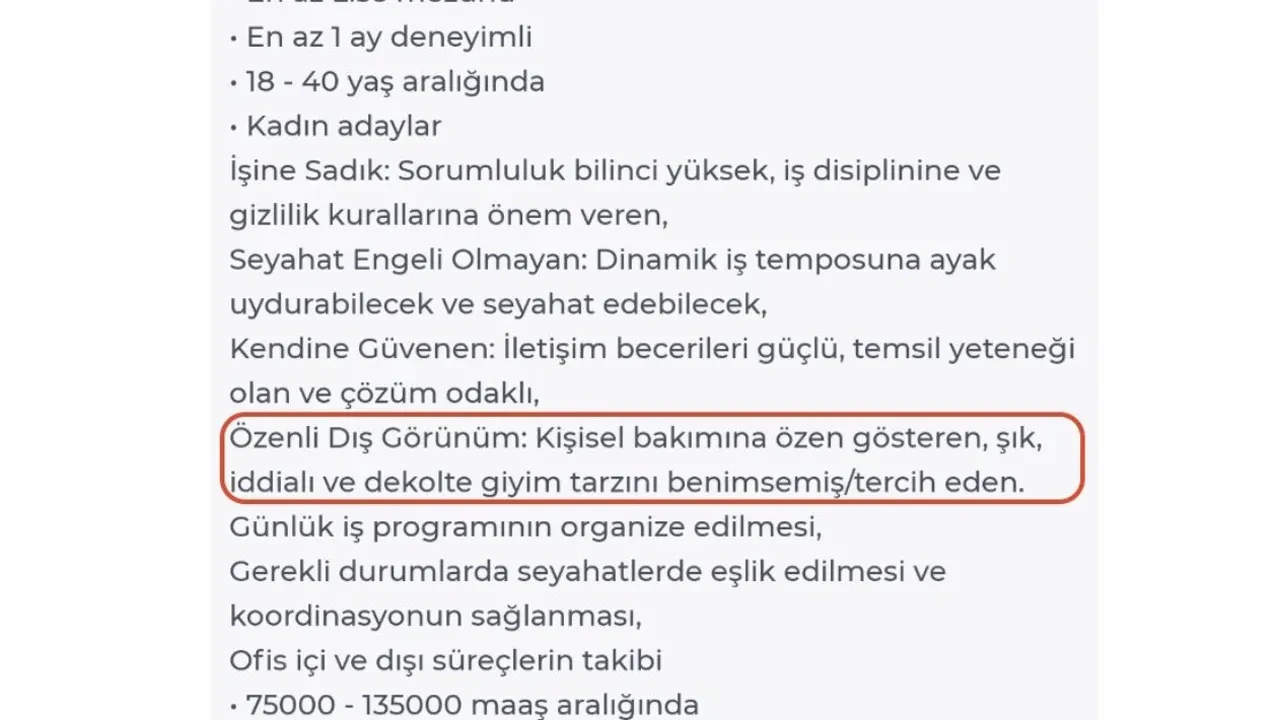 İzmir'de skandal iş ilanı! Kadın adaylarda aranan kriterler şoke etti: 'Dekolte' detayı tepki çekti