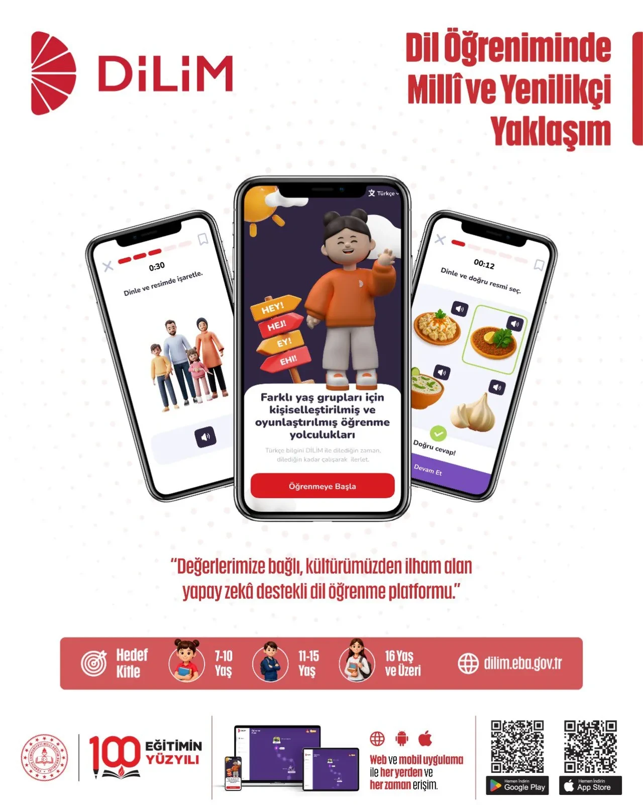 Milli Eğitim Bakanlığı, yapay zeka destekli DİLİM Platformunu tanıttı