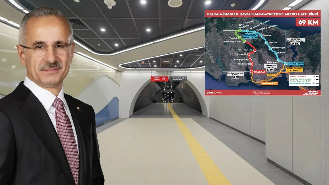Bakan Uraloğlu duyurdu! Türkiye'nin en uzun metro ringinin son halkası tamamlandı