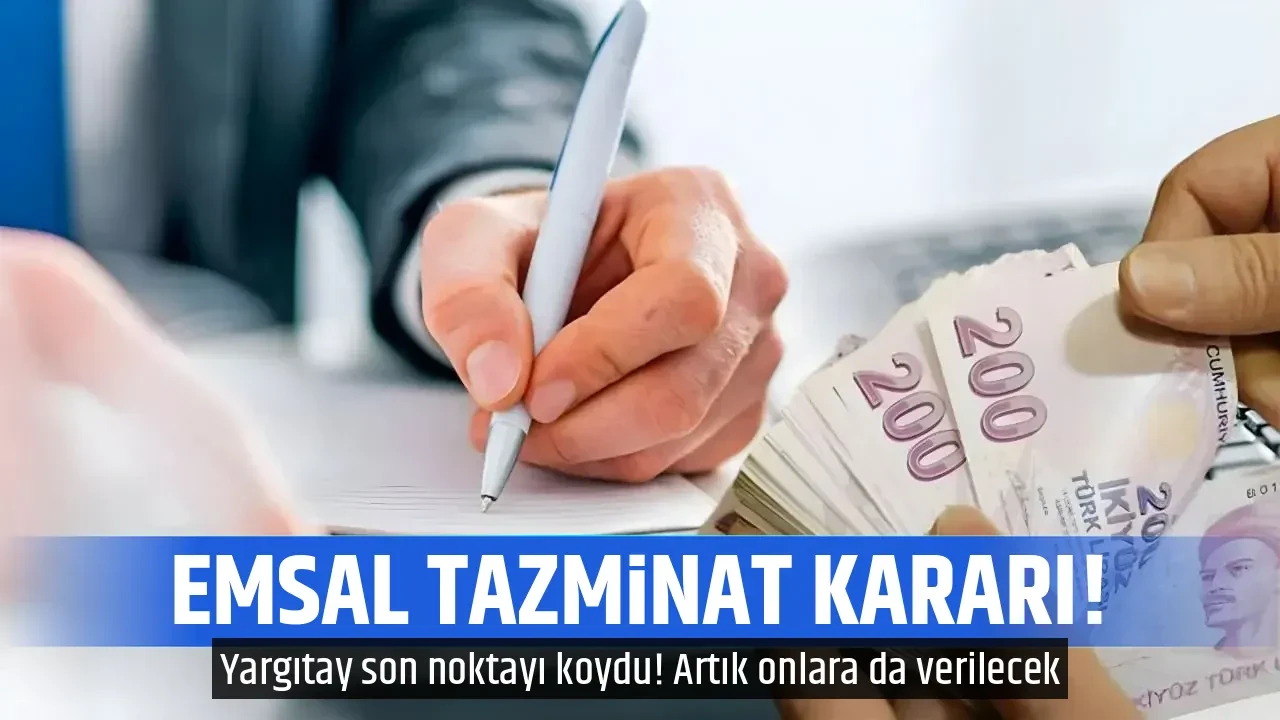 EMSAL TAZMİNAT KARARI! 