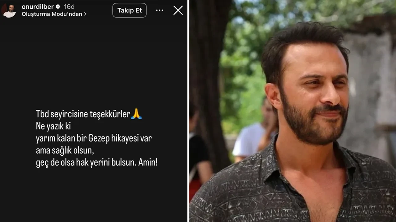 Taşacak Bu Deniz'in Gezep'i Onur Dilber dizi kadrosundan çıkarıldı! Oyuncudan bomba gönderme