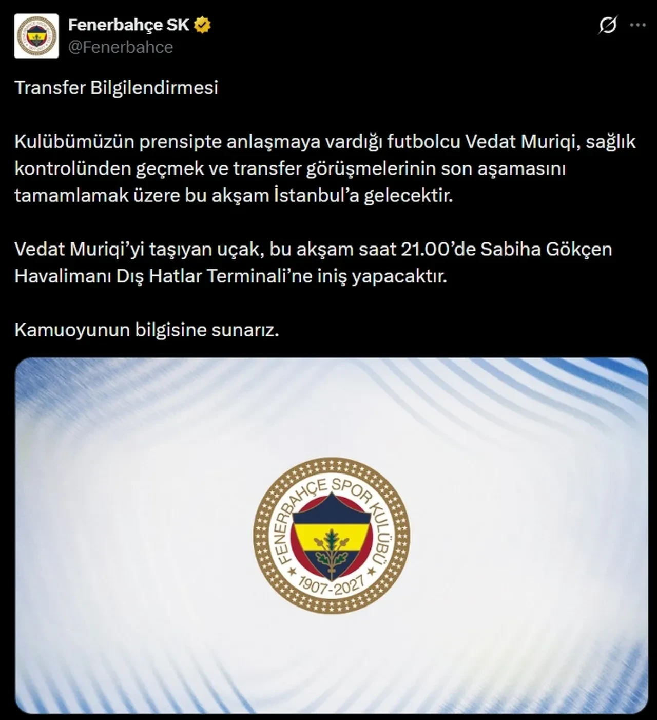 Vedat Muriqi maaşı ne kadar, Fenerbahçe ile kaç yıllık sözleşme imzaladı?