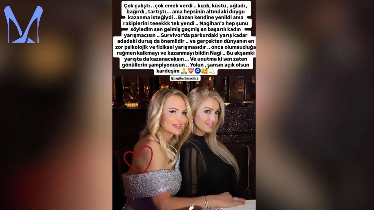 Eski Survivor yarışmacısı Tuğba Özay'dan Nagihan Karadere'ye destek paylaşımı! "Gönüllerin Şampiyonusun"
