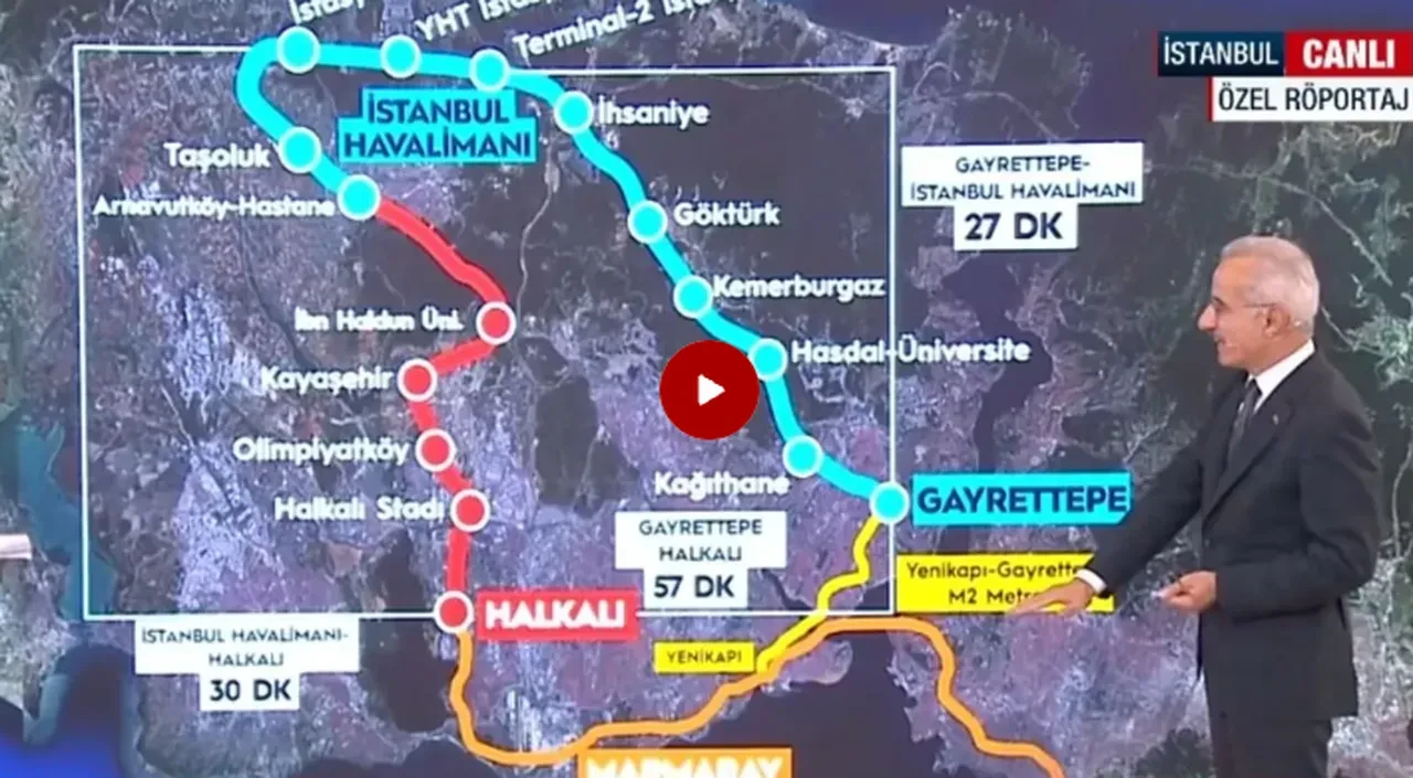 Halkalı-İstanbul Havalimanı arası 30 dakika oluyor! Bakan Uraloğlu Türkiye'yi birbirine bağlayacak projeleri tek tek sıraladı
