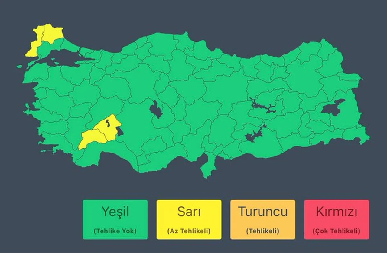 İçişleri Bakanlığı'ndan 4 ile sarı kodlu uyarı: Kuvvetli sağanak geliyor