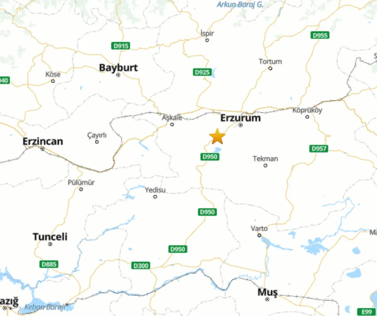 Erzurum'da deprem oldu! AFAD verileri açıkladı