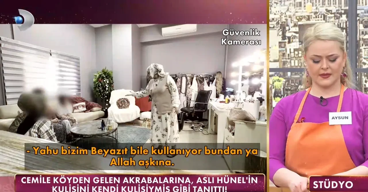 Gelinim Mutfakta Cemile sunucu Aslı Hünel'in odasına çöktü! Görüntüleri izleyen dondu kaldı