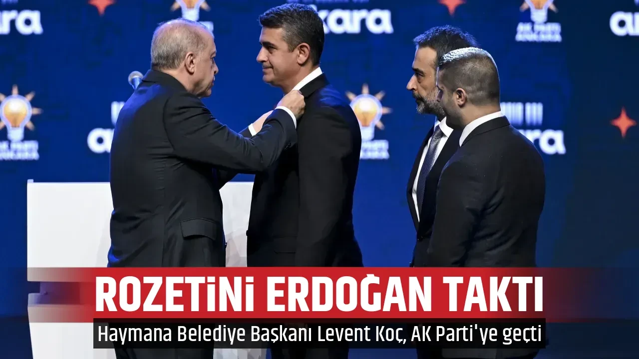 ROZETİNİ ERDOĞAN TAKTI
