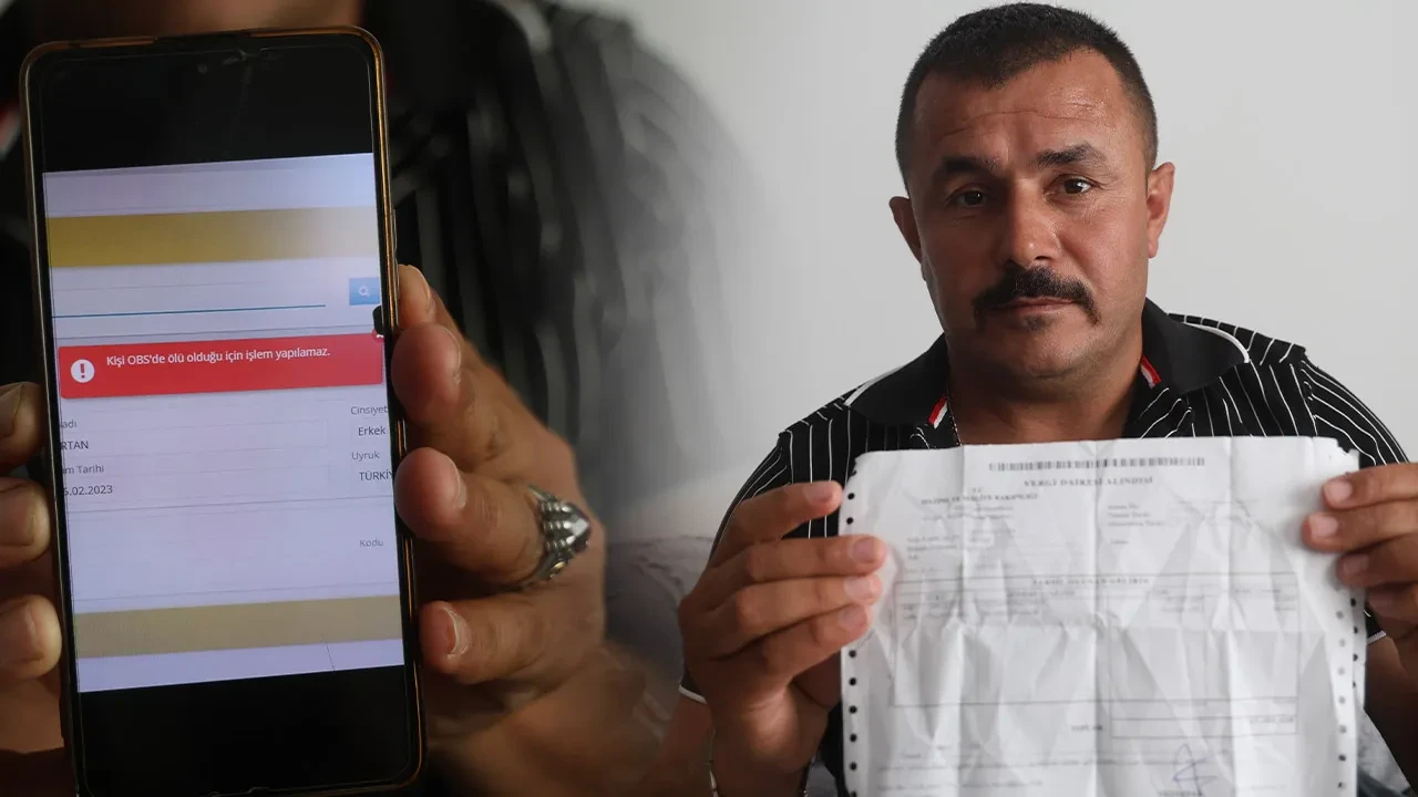 Kayıtlarda ölü gözüken adam isyan etti: Trafik cezasına gelince yaşıyorum, bazı şeylere gelince ölüyüm