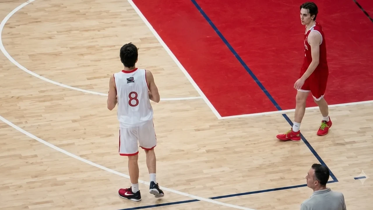 Türkiye U14 Erkek Basketbol Takımı FIBA Altyapı Gelişim Projesi final kampında Kuzey Makedonya'yı farklı devirdi