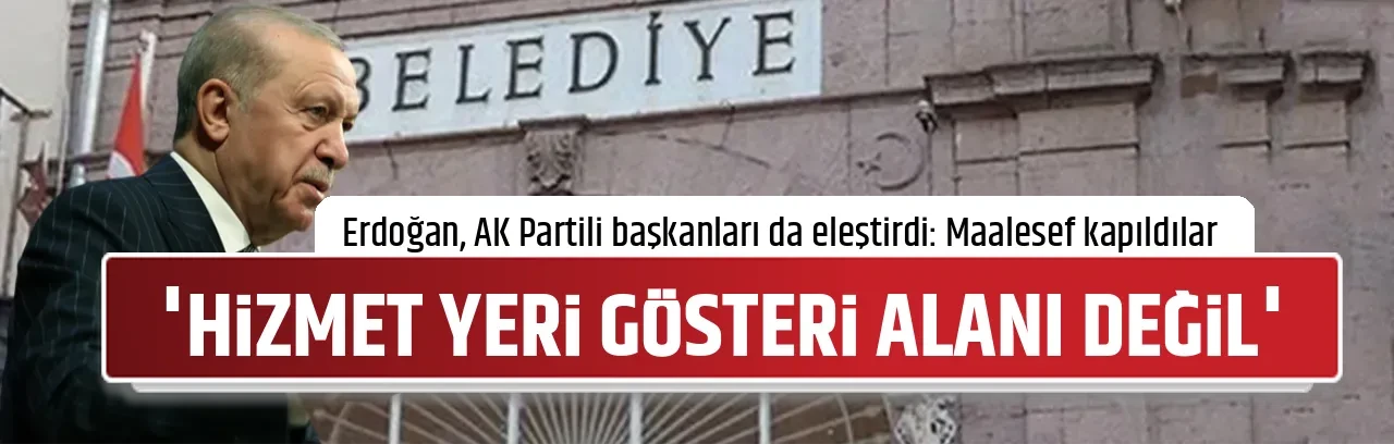 'HİZMET YERİ GÖSTERİ ALANI DEĞİL'