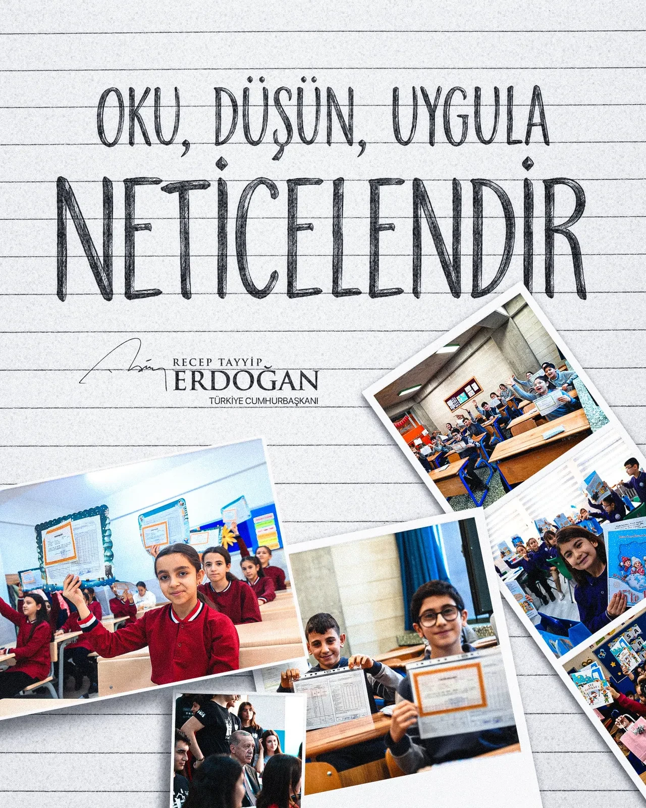 Cumhurbaşkanı Erdoğan'dan karne alan milyonlarca öğrenciye mesaj