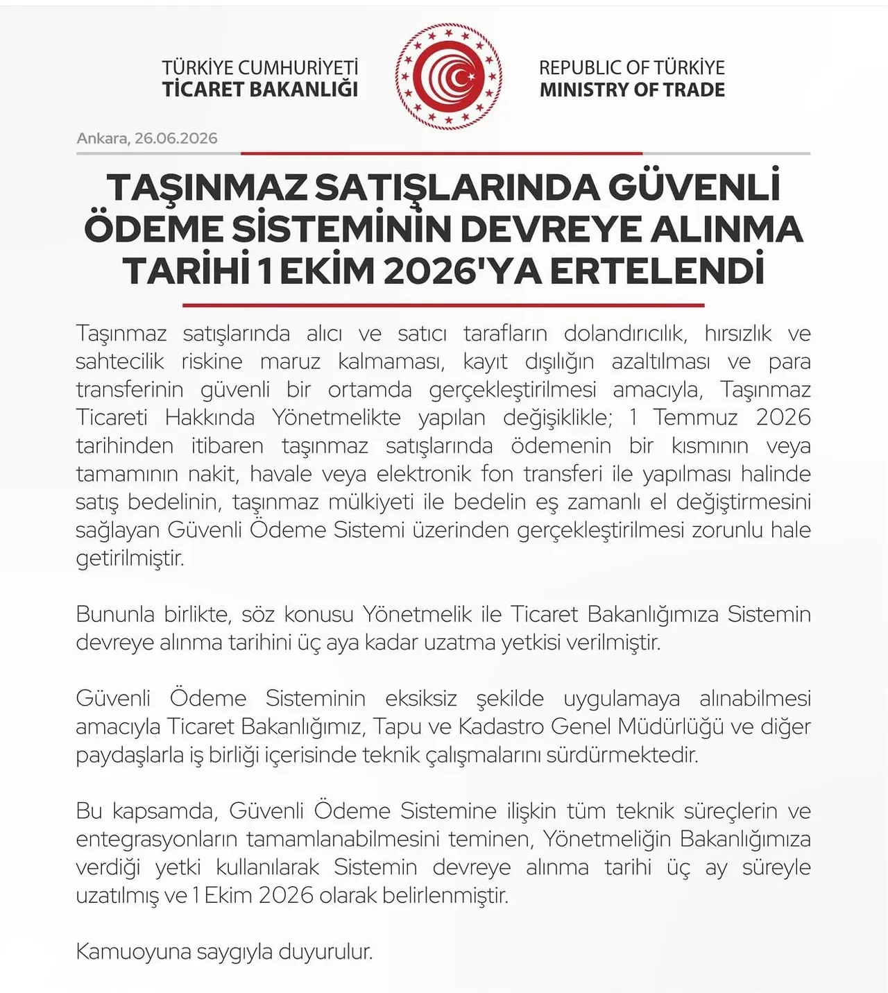 Ev alıp satacaklar dikkat: Şenay Araç Ticaret Bakanlığı'nın son dakika erteleme kararını değerlendirdi