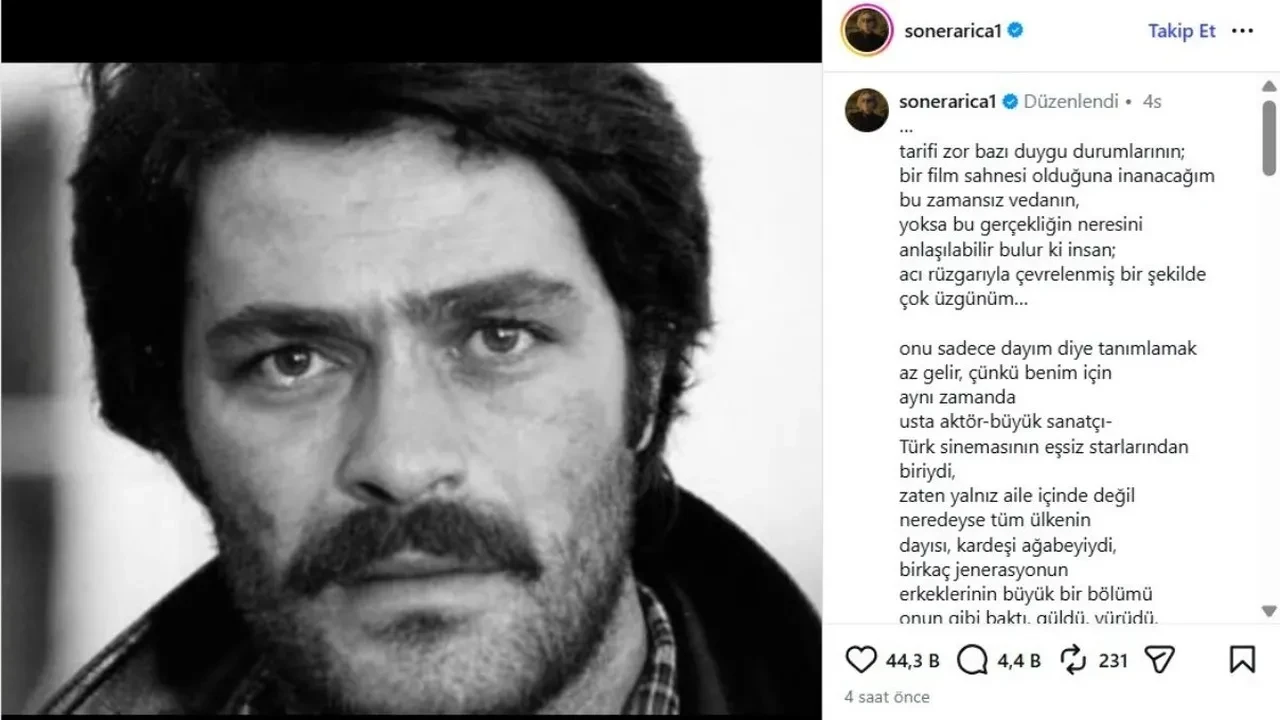 Yürek burkan paylaşım! 3 gün önce annesini kaybeden Soner Arıca'dan dayısı Kadir İnanır'a veda