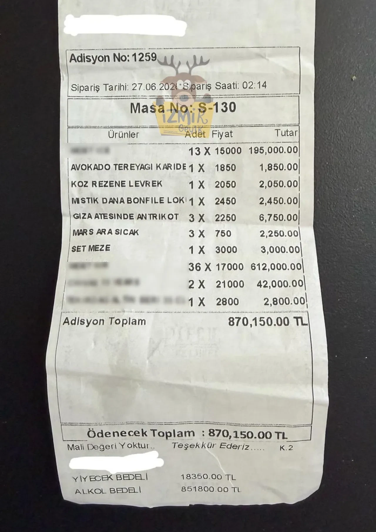 Alaçatı'da dudak uçuklatan hesap! Neredeyse 1 milyon TL ödediler: Görenler şoke oldu