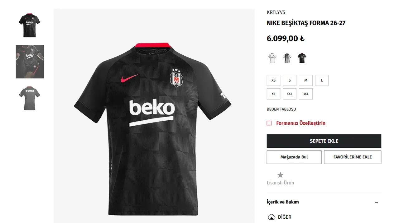Beşiktaş yeni sezon forma fiyatları 2026-2027 ne kadar? Beşiktaş yeni forma tanıtımını yaptı 
