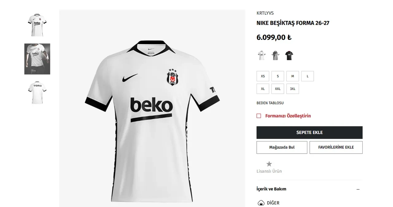 Beşiktaş yeni sezon forma fiyatları 2026-2027 ne kadar? Beşiktaş yeni forma tanıtımını yaptı 