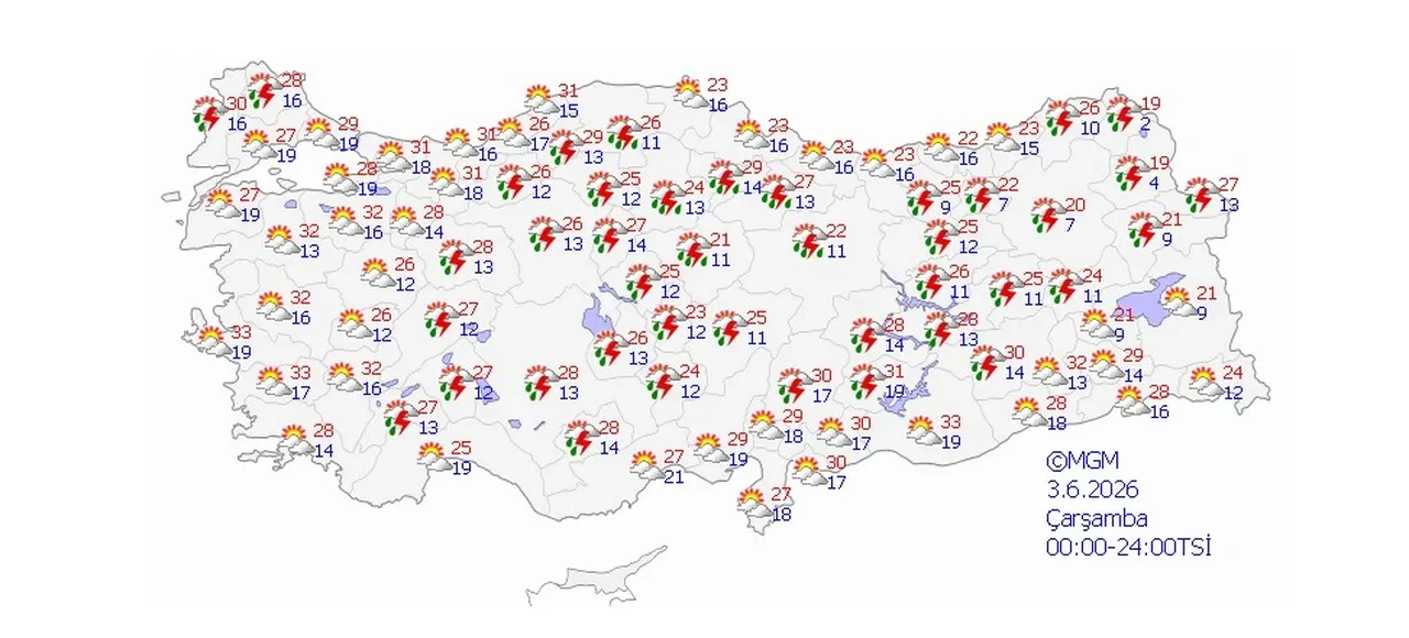 Meteoroloji illeri açıkladı! Birçok kente kuvvetli sağanak yağış geliyor