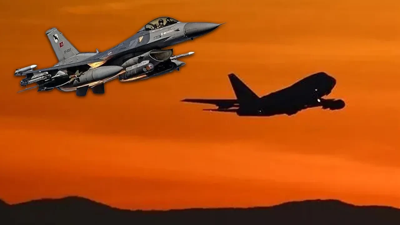 Kaçırılma sinyali veren uçak, Türk hava sahasına girdi: F-16'lar havalandı