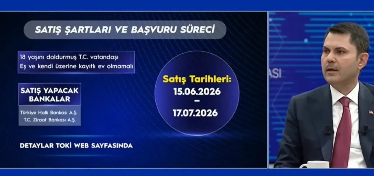 Bakan Kurum müjdeyi canlı yayında verdi: 64 ilde 20 bine yakın konut satılacak