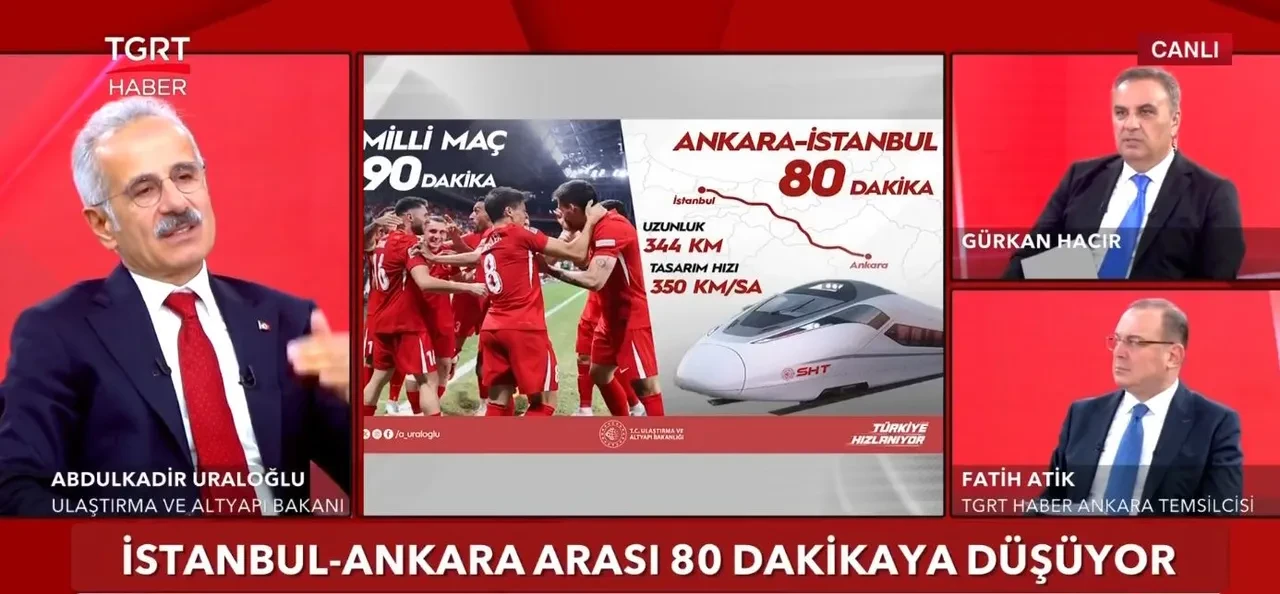 Bakan Uraloğlu müjdeyi verdi: Ankara-İstanbul arası süper hızlı tren geliyor