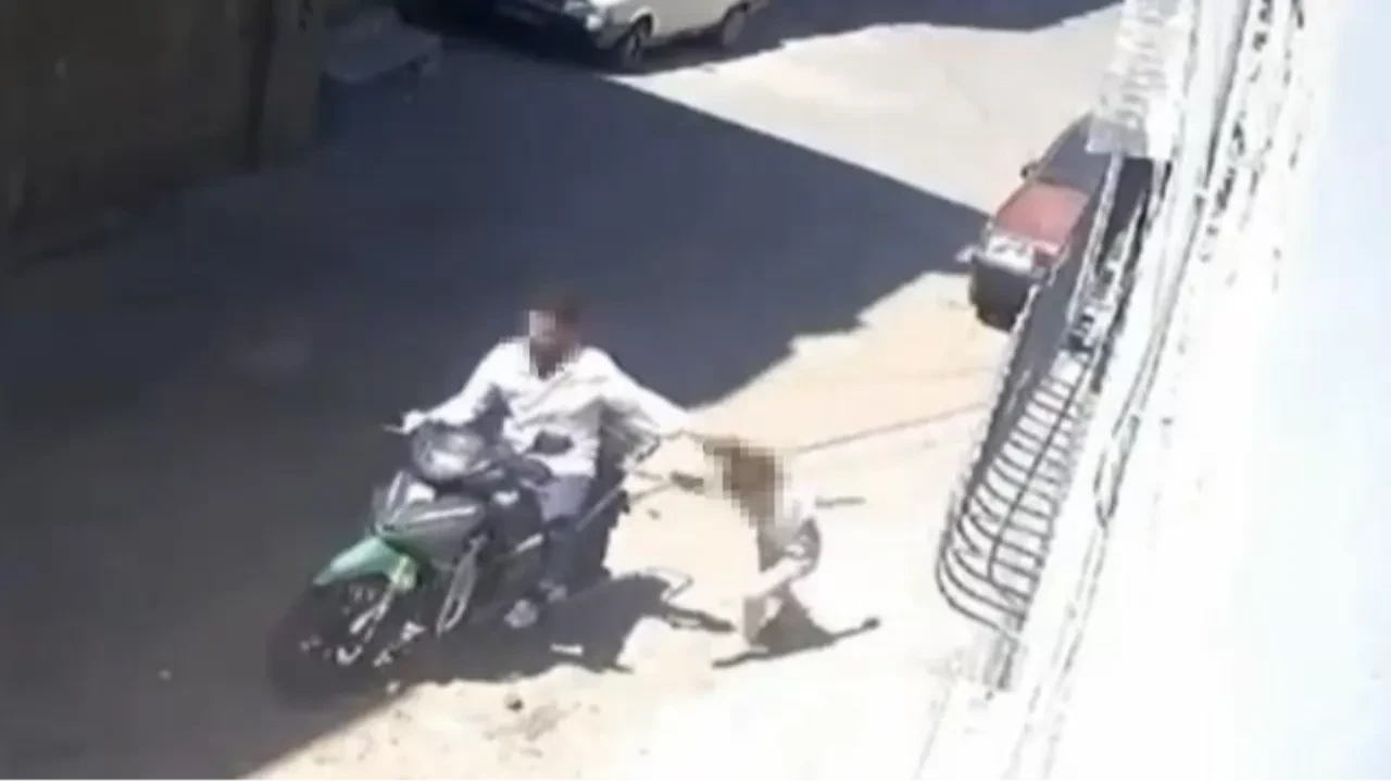 Cani baba, 7 yaşındaki kızını tokatlayıp saçından sürükledi
