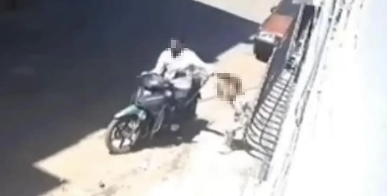 Cani baba, 7 yaşındaki kızını tokatlayıp saçından sürükledi