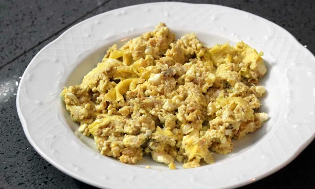ton balıklı omlet
