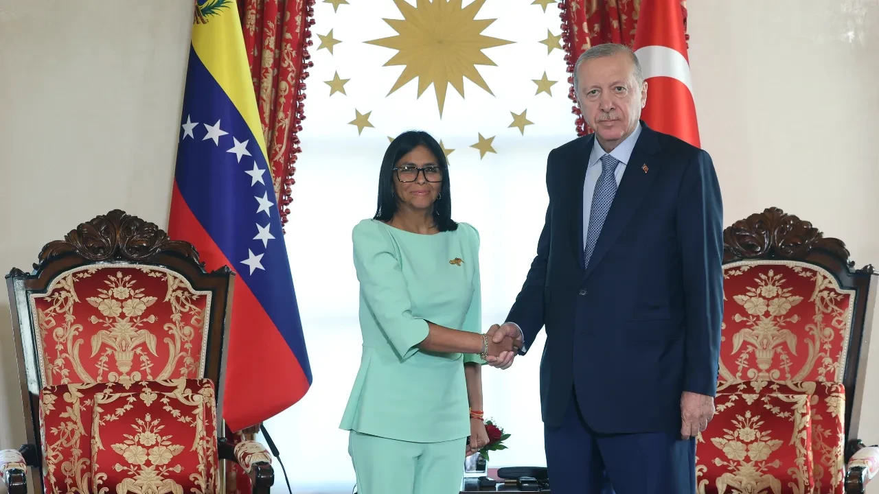 Maduro'nun yerine gelen Rodriguez Türkiye'de: Cumhurbaşkanı Erdoğan görüştü